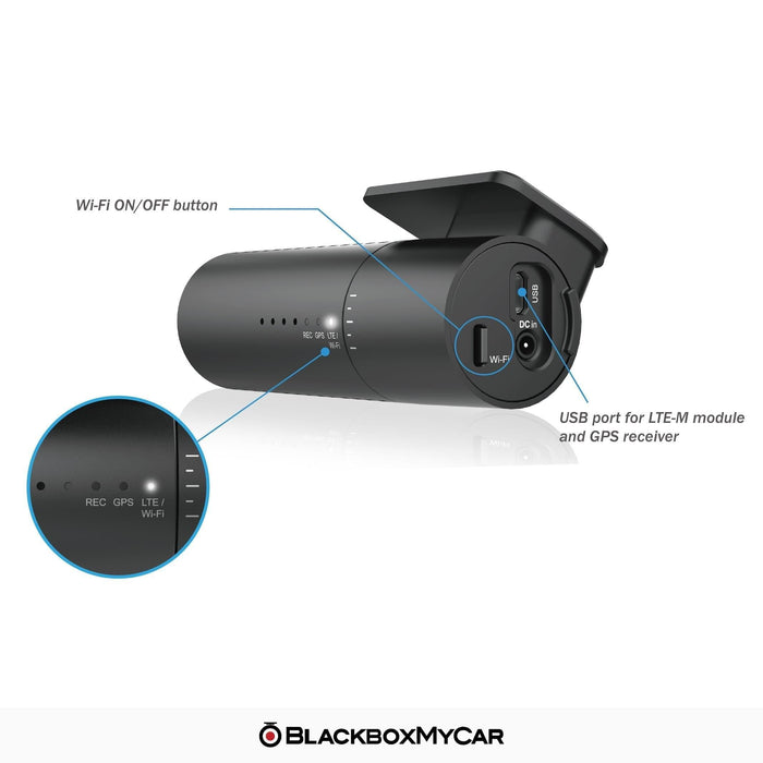 BlackVue DR590X-2CH IR (Cabin View) Dash Cam - Dash Cams - BlackVue DR590X-2CH IR (Cabin View) Dash Cam - 1080p Full HD @ 30 FPS, 2-Channel, Adhesive Mount, App Compatible, Bluetooth, Desktop Viewer, G-Sensor, GPS, Hardwire Install, Infrared (IR), Loop Recording, Mobile App, Mobile App Viewer, Night Vision, Parking Mode, sale, Security, South Korea, Super Capacitor, Wi-Fi - BlackboxMyCar Canada