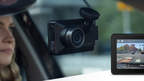 Garmin Dash Cam X110 lifestyle feature image with display preview