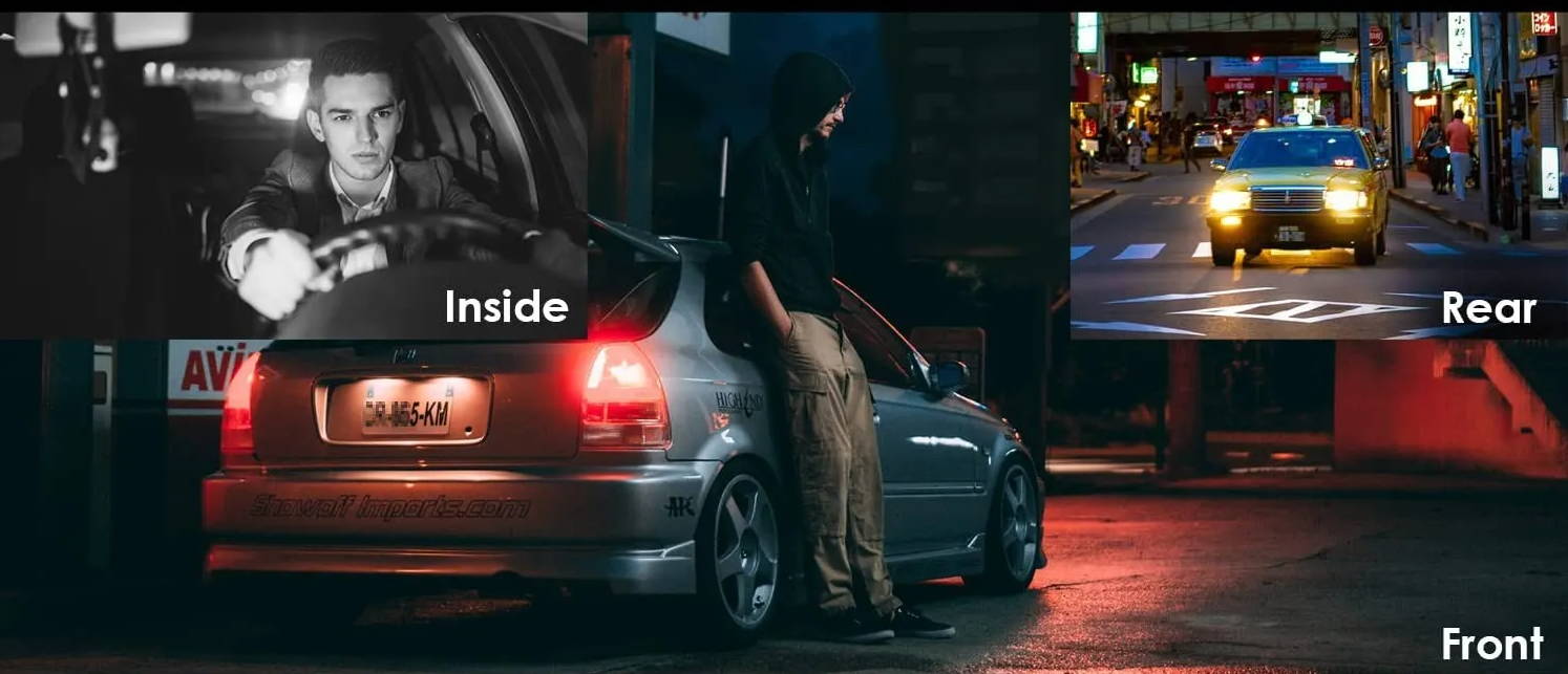 Does the Vantrue N4 have night vision? illustration