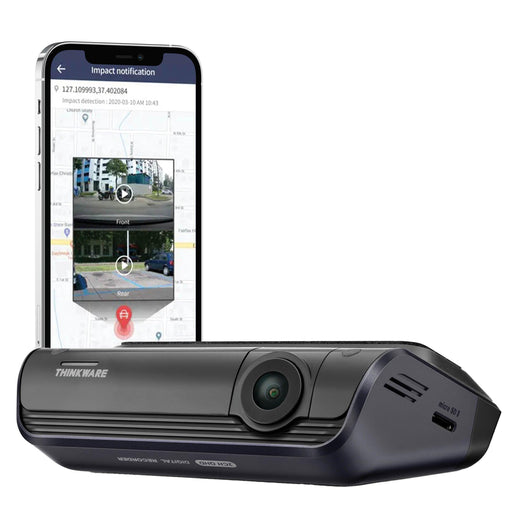 Thinkware Q1000 2K QHD Single-Channel Dash Cam - Dash Cams - Thinkware Q1000 2K QHD Single-Channel Dash Cam - 1-Channel, 128GB, 12V Plug-and-Play, 2K QHD @ 30 FPS, ADAS, Adhesive Mount, App Compatible, Bluetooth, Camera Alerts, Cloud, Desktop Viewer, G-Sensor, GPS, Hardwire Install, Loop Recording, Mobile App, Mobile App Viewer, Night Vision, OBD Plug-and-Play, Parking Mode, Security, South Korea, Super Capacitor, Voice Alerts, Wi-Fi - BlackboxMyCar Canada