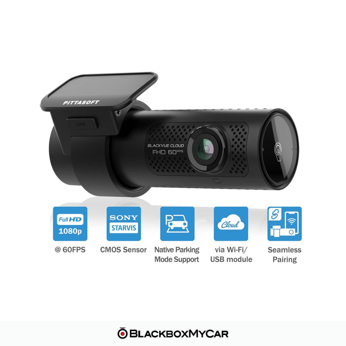 BlackVue DR770X-1CH Full HD Cloud Dash Cam - Dash Cams - {{ collection.title }} - 1-Channel, 1080p Full HD @ 60 FPS, Cloud, Dash Cams, Desktop Viewer, G-Sensor, GPS, Loop Recording, LTE, Mobile App, Mobile App Viewer, Night Vision, Parking Mode, Security, South Korea, Super Capacitor, Wi-Fi - BlackboxMyCar Canada