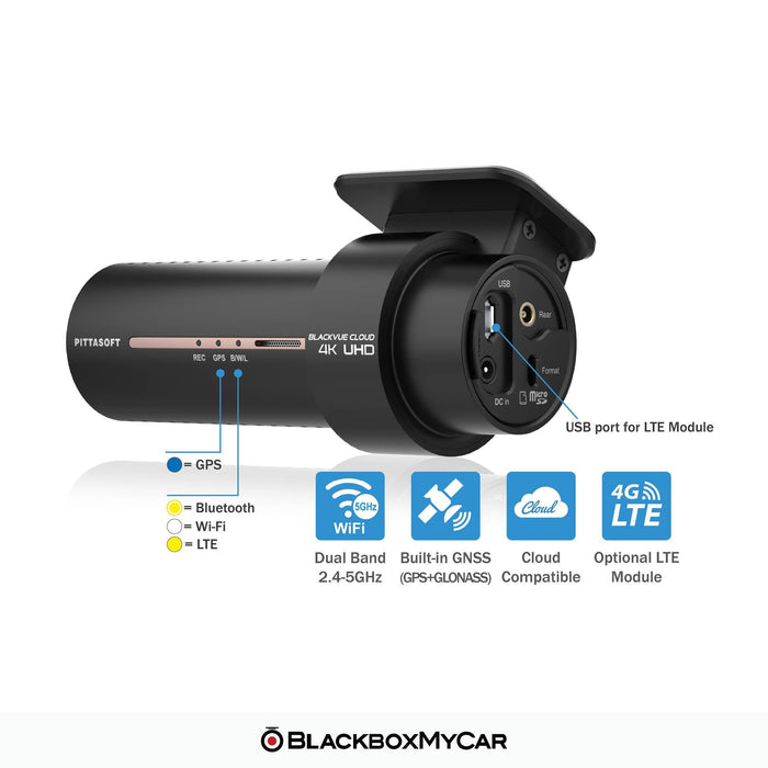 新型コロナウイルス BlackVue DR900X-2CH Plus with 256GB microSD Card 4K UHD Cloud  Dashcam Built-in Wi-Fi， GPS， Parking Mode Voltage Monitor LTE and Mobile  Hotspot v