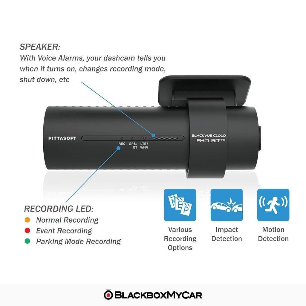 BlackVue DR750X-2CH IR (Infrared) Dash Cam - Dash Cams - BlackVue DR750X-2CH IR (Infrared) Dash Cam - 1080p Full HD @ 60 FPS, 2-Channel, Adhesive Mount, App Compatible, Bluetooth, Cloud, Desktop Viewer, G-Sensor, GPS, Hardwire Install, Infrared (IR), Loop Recording, LTE, Mobile App, Mobile App Viewer, Night Vision, Parking Mode, Rear Camera, South Korea, Wi-Fi - BlackboxMyCar Canada