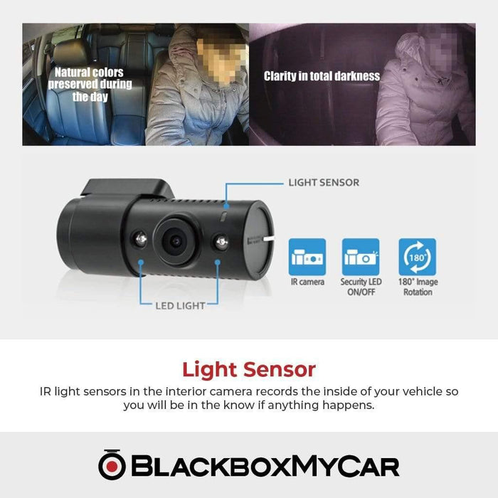 [CLEARANCE] BlackVue DR590W-2CH IR (Infrared) Full HD Dash Cam - Dash Cams - [CLEARANCE] BlackVue DR590W-2CH IR (Infrared) Full HD Dash Cam - 1080p Full HD @ 30 FPS, 16GB, 2-Channel, Adhesive Mount, App Compatible, G-Sensor, Infrared (IR), Mobile App, Mobile App Viewer, Mount, Night Vision, Parking Mode, Security, South Korea, Super Capacitor, Wi-Fi - BlackboxMyCar Canada