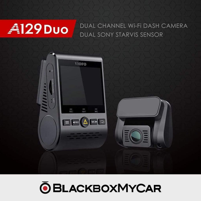 [REFURBISHED - CLEARANCE] VIOFO A129 Duo - Dash Cams - [REFURBISHED - CLEARANCE] VIOFO A129 Duo - 1080p Full HD @ 30 FPS, 2-Channel, Adhesive Mount, China, Display Screen, G-Sensor, GPS, Loop Recording, Mobile App Viewer, Night Vision, Parking Mode, Super Capacitor, Wi-Fi - BlackboxMyCar Canada