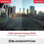 Thinkware FA200 Dual Channel Full HD WiFi Dash Cam - Dash Cams - Thinkware FA200 Dual Channel Full HD WiFi Dash Cam - 1080p Full HD @ 30 FPS, 2-Channel, Adhesive Mount, Desktop Viewer, G-Sensor, Loop Recording, Mobile App Viewer, Night Vision, Parking Mode, Rear Camera, South Korea, Super Capacitor, Wi-Fi - BlackboxMyCar Canada