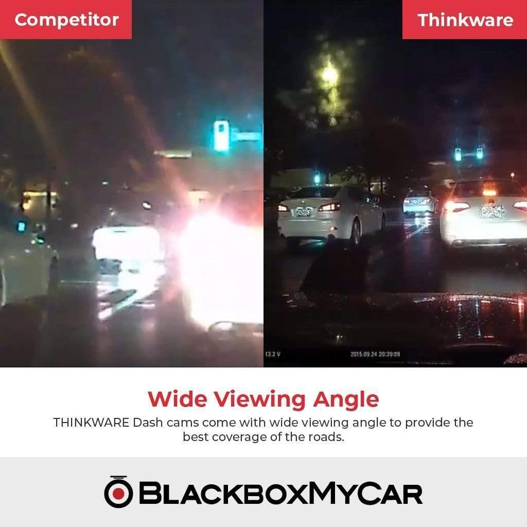 Thinkware FA200 Dual Channel Full HD WiFi Dash Cam - Dash Cams - Thinkware FA200 Dual Channel Full HD WiFi Dash Cam - 1080p Full HD @ 30 FPS, 2-Channel, Adhesive Mount, Desktop Viewer, G-Sensor, Loop Recording, Mobile App Viewer, Night Vision, Parking Mode, Rear Camera, South Korea, Super Capacitor, Wi-Fi - BlackboxMyCar Canada