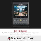 VIOFO A129 Duo - Dash Cams - VIOFO A129 Duo - 1080p Full HD @ 30 FPS, 2-Channel, Adhesive Mount, China, Display Screen, G-Sensor, GPS, Loop Recording, Mobile App Viewer, Night Vision, Parking Mode, Rear Camera, Super Capacitor, Wi-Fi - BlackboxMyCar Canada