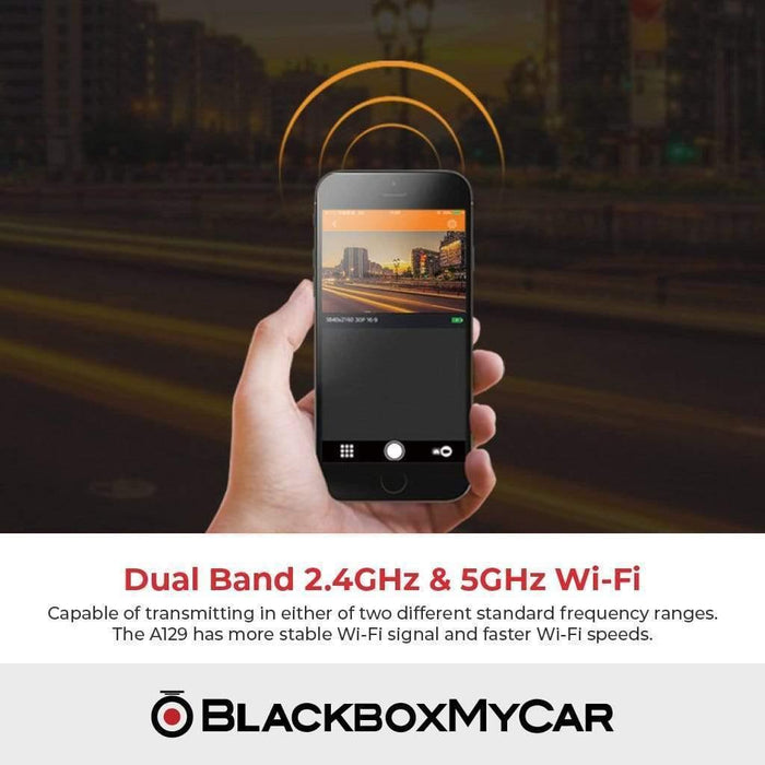 VIOFO A129 Duo - Dash Cams - VIOFO A129 Duo - 1080p Full HD @ 30 FPS, 2-Channel, Adhesive Mount, China, Display Screen, G-Sensor, GPS, Loop Recording, Mobile App Viewer, Night Vision, Parking Mode, Rear Camera, Super Capacitor, Wi-Fi - BlackboxMyCar Canada